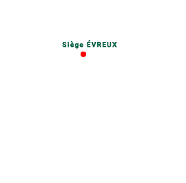 Carte de France Siège ALBUZ à Evreux